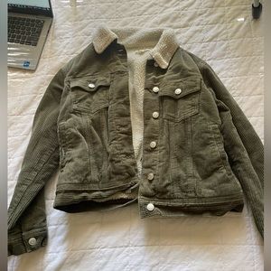 PACSUN SUEDE GREEN JACKET SIZE S WOMEN’S